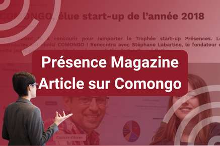 présence magazine Comongo élue startup de l'année 2018